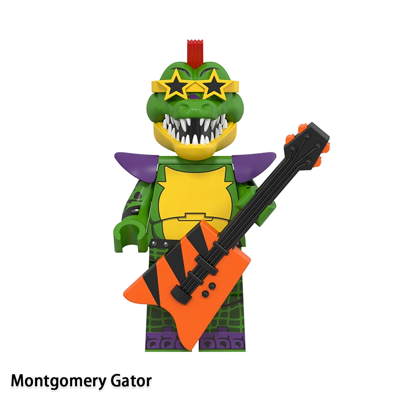 새로운 FNAF 나이트 게임 피규어 미니 피규어 블록 조립식 스켈레톤 스릴러 장난감 선물 어린이 장난감 몰드 킹