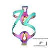 Bicycle Water Cup Holder Cycling Fixture Bicycle Gradient Colorful Aluminum Alloy Water Bottle Holder Bottle Cage Mountain MTB