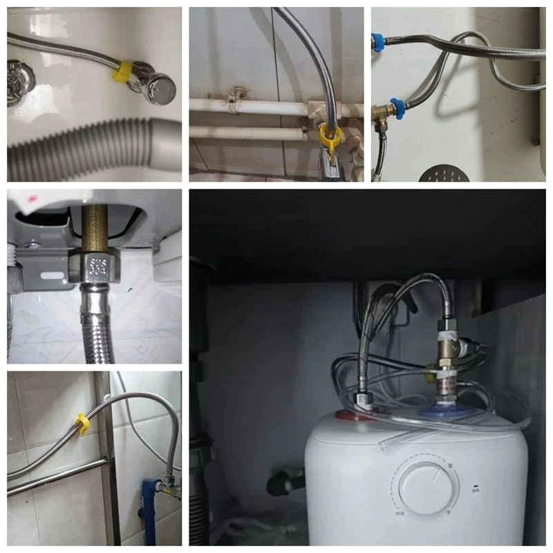 1/2, 3/4 Inch 304 Stainless Steel Braided Hose Cold Hot Water Pipe Toilet  Faucet Connection Pipe Garden Water Connection - Garden Hoses - AliExpress