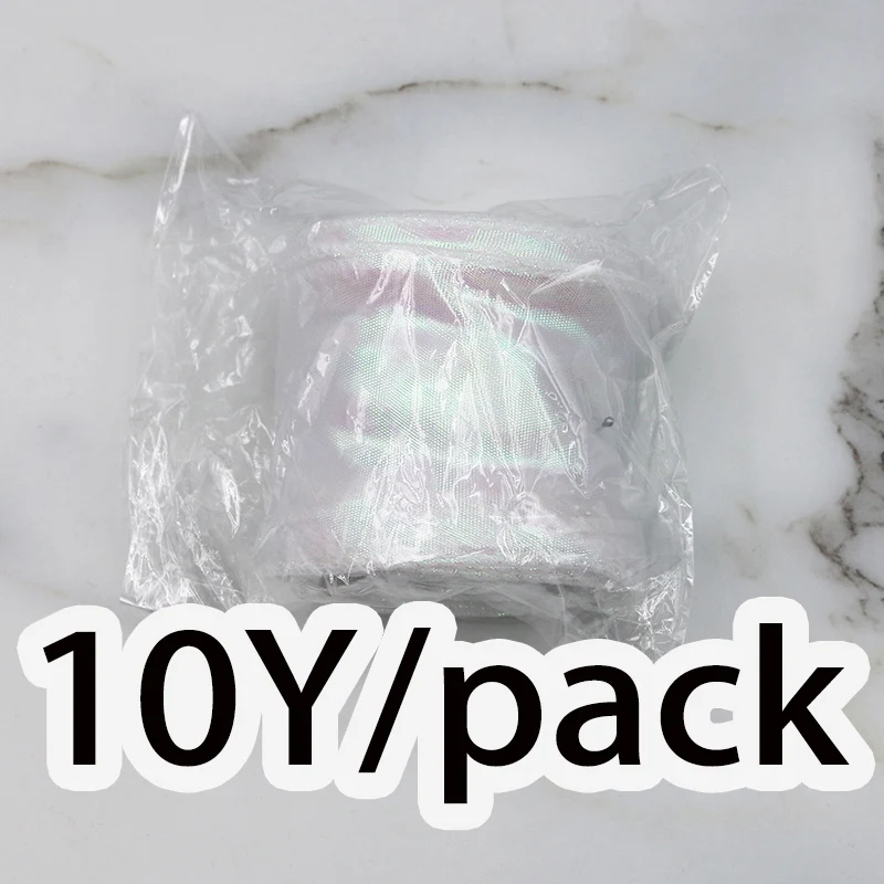 (10 Yards/pack) 6cm Colorful Fishtail Yarn Organza Ribbon Gift Box Packaging Lace Lolita Clothing Hair Home Decoration DIY