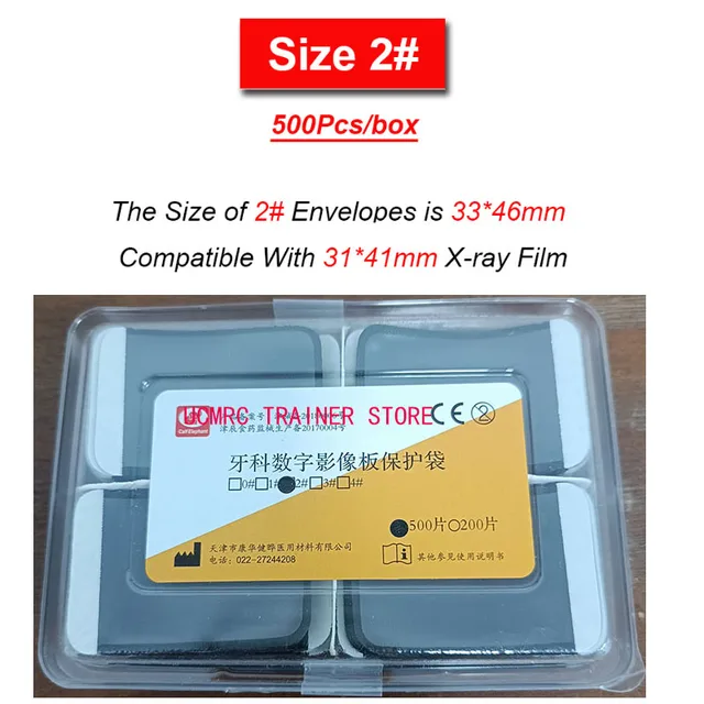 100 Buste Barriera Monouso Per Radiografie Dentali - Sacchetti Protettivi Per Piastre Al Fosforo