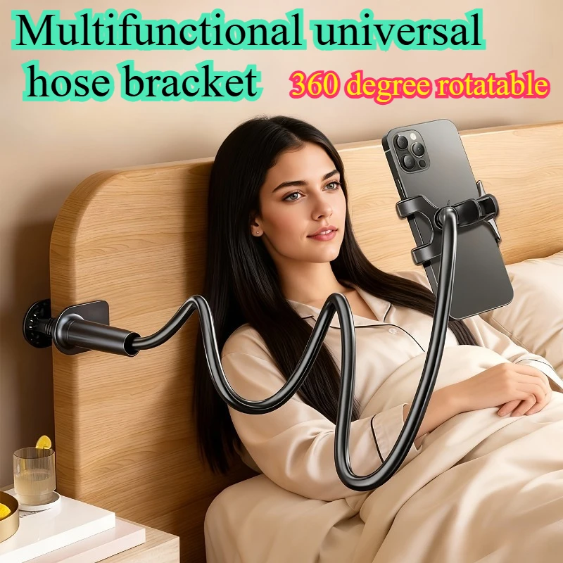 360° Flexible Phone & Tablet Holder, Stable Adjustable Clamp, Perfect Gift for Mom/Dad & Tech Lovers