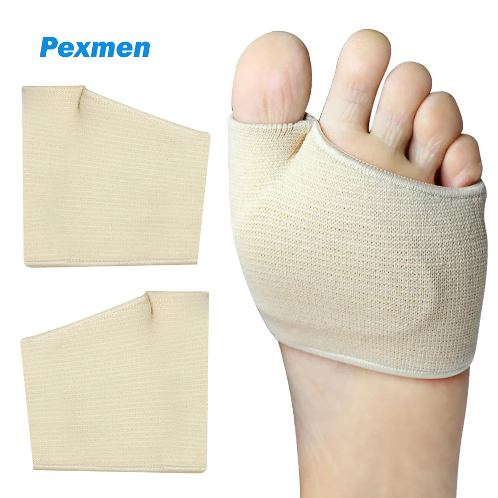 

Pexmen 2Pcs/Pair Metatarsal Pads for Women and Men Ball of Foot Cushions Gel Sleeves Insole Pads for Supports Feet Pain Relief