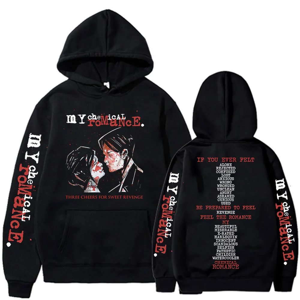 Rock Band My Chemical Romance Hoodies Three Cheers for Sweet Revenge Gothic Kapuzenpullover Herren Damen Übergroße Pullover