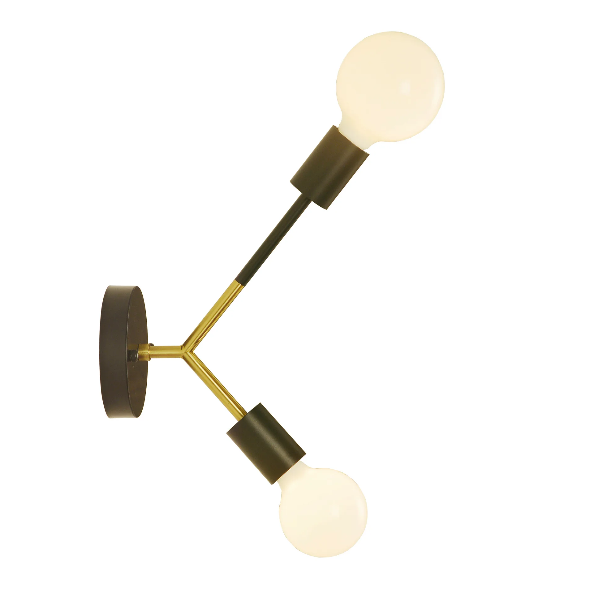 

American Wall Lamp LED Lamp Bedroom Bedside Aisle TV Background Wrought Iron Industrial Wind Wall Lamp Vertical Wall 2 Lights