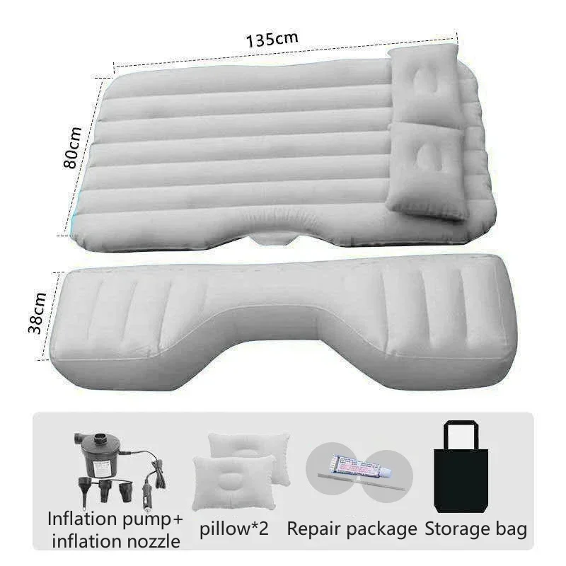 Universal Car Air Inflatable Travel Mattress Bed Universal for Back Seat Multi Functional Sofa Pillow Outdoor Camping Mat 1 Set inflatable air bed car sleeping mattress camping mattress inflatable camping mattress