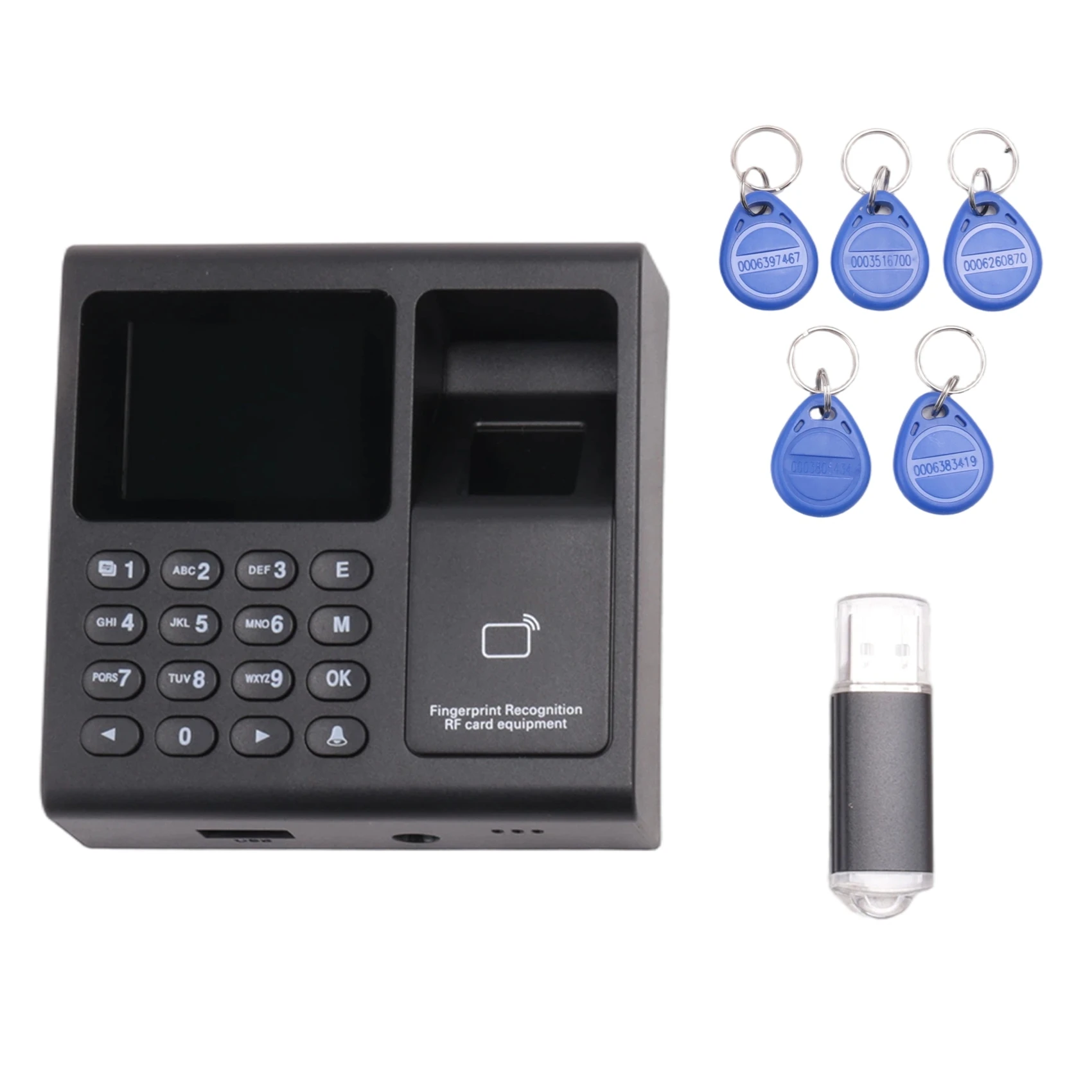 최고의 할인 상품: 직원용 지문, 번호, RFID, PIN 펀칭 기능이 하나로 통합된 시간 출퇴근 기록기