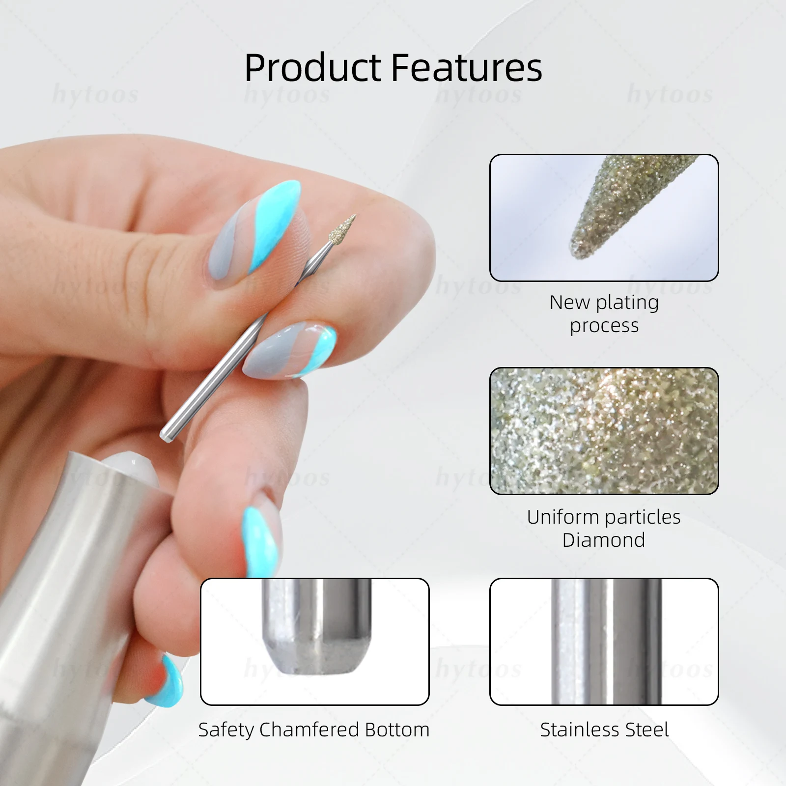 2mm Mini Bud Diamond Nail Drill Bits Russian Cuticle Nail Bit Professional Safety Under Dead Skin Cleaner Tools nail drill bit,nail drill bits,cuticle remover bit