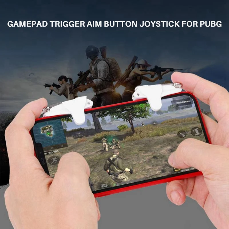 10Pcs Mobile Game Controller Gamepad Trigger Aim Button Joystick for Pubg