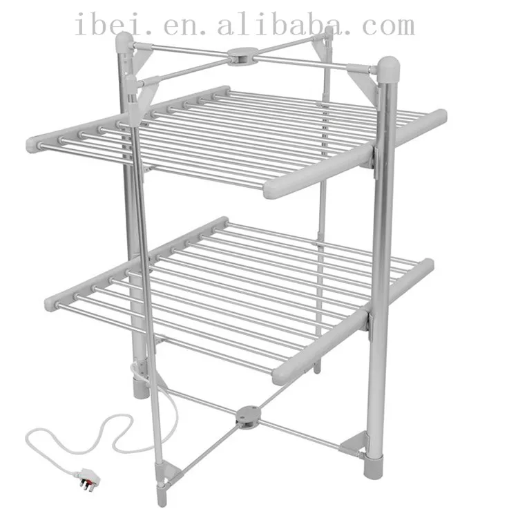 Hot!Three Tier Towel Baby Clothes Drying Rack Electric Heating - Main Image