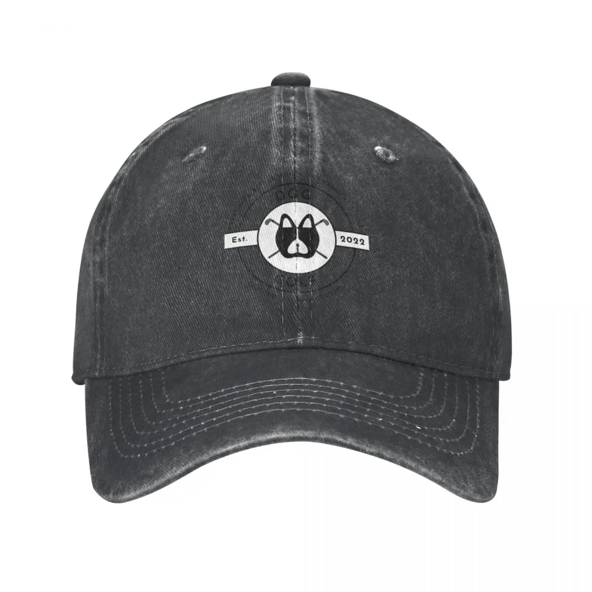 

Dog Golf White Baseball Cap Hat Funny Hat Gentleman Hat Mens Tennis Women'S