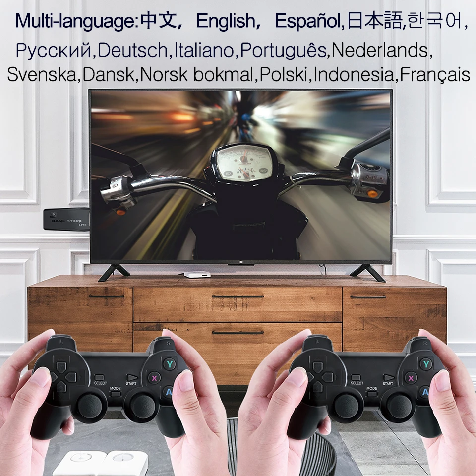 Trustdii-4K HD 2.4G    ܼ, 10000 Ŭ Ʈ  ƽ PS1 ÷ TV   TV  е