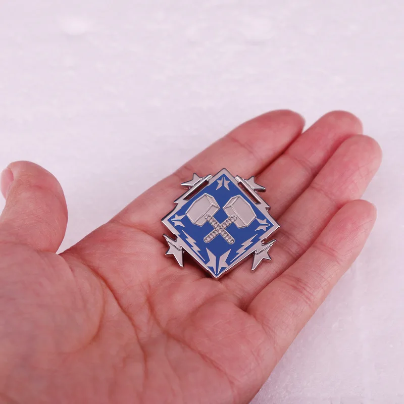 Game Apex Legends Double Hammer Cosplay Badge Unisex Brooches