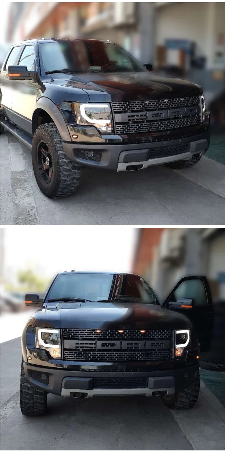 AKD Head Lamp for Ford Raptor F150 LED Headlight 2008-2014 Headlights F150 DRL Turn Signal High Beam Angel Eye Projector Lens