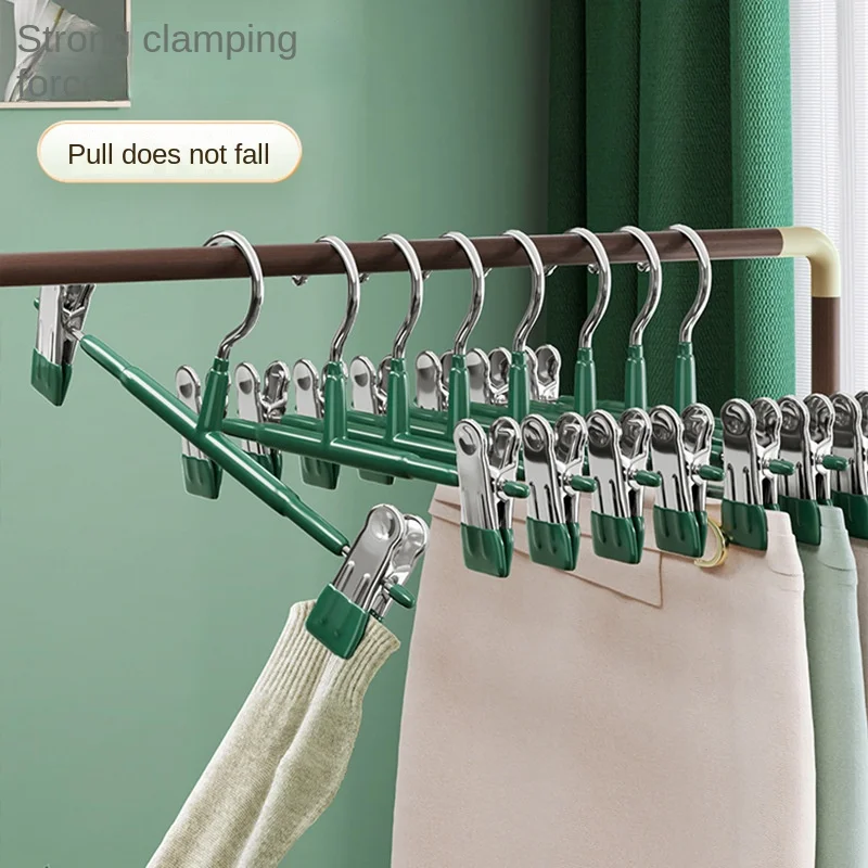 Description Picture 3 of itemPants Hangers with Clips Adjustable SkirtHangers for Women Non-Slip Trousers Hanger for Jeans Clothes Hangers for Pants