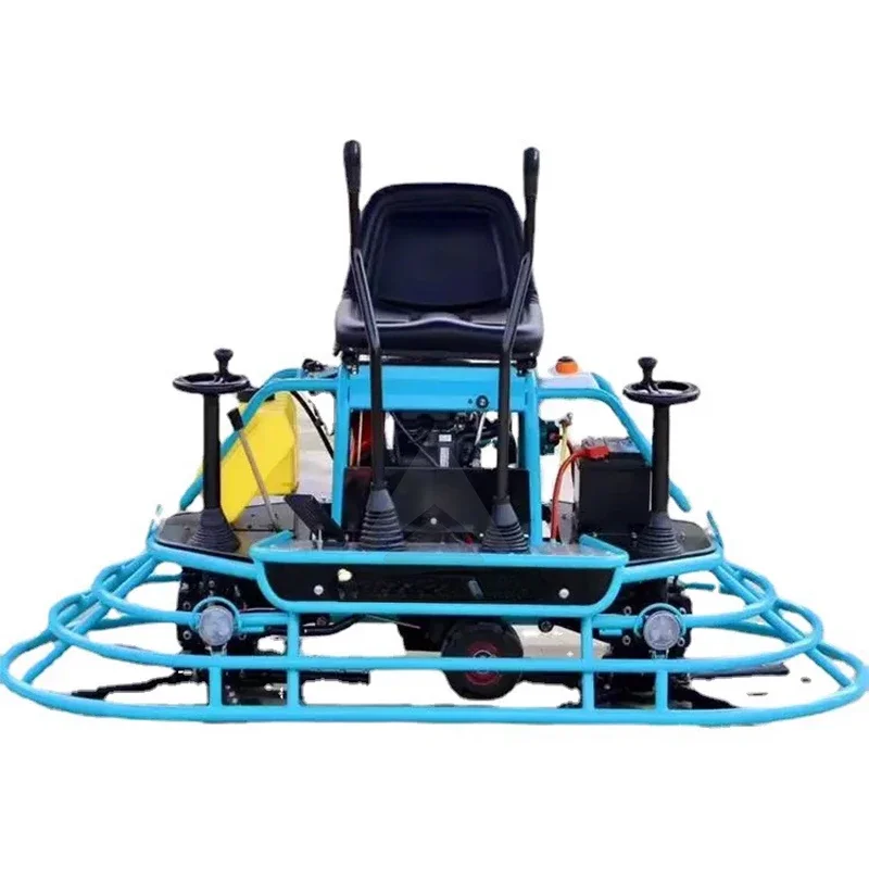 Concrete cement pulping machine comfortable operation type 80 concrete pavement double disc seat driving polisher