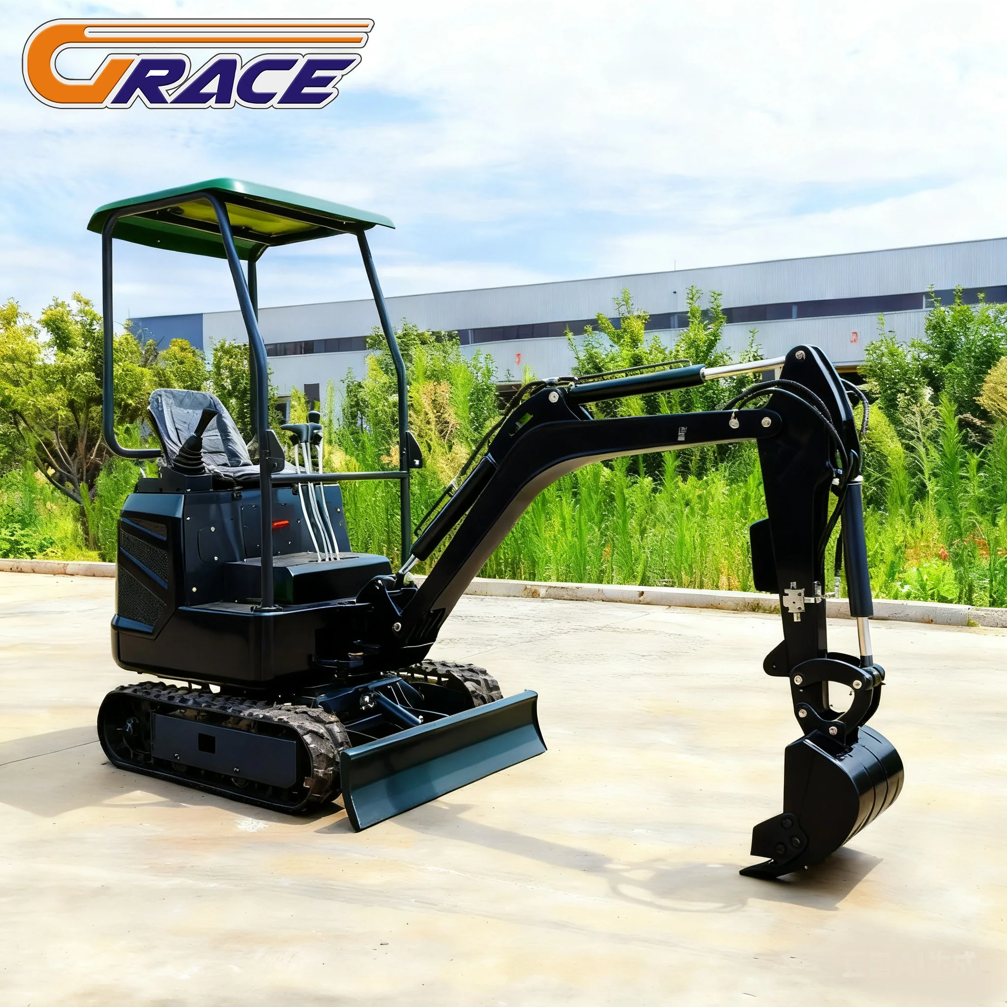 1.8 Ton Mini Excavator Kubota Engine Mini Digger EURO5 Garden 1 Ton 1.5 ...