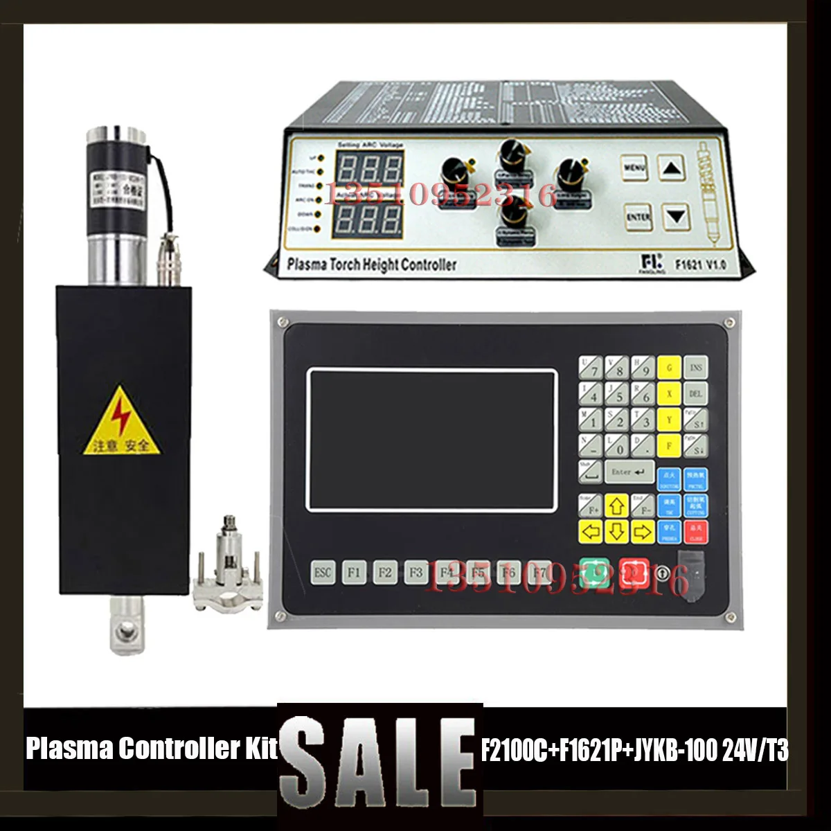 

SF2100c Plasma Controller + Thc Lifter Kit F2100c + F1621p + Jykb-10024v Dc/T3 For Plasma Oxygen Cutting Machine Cutting