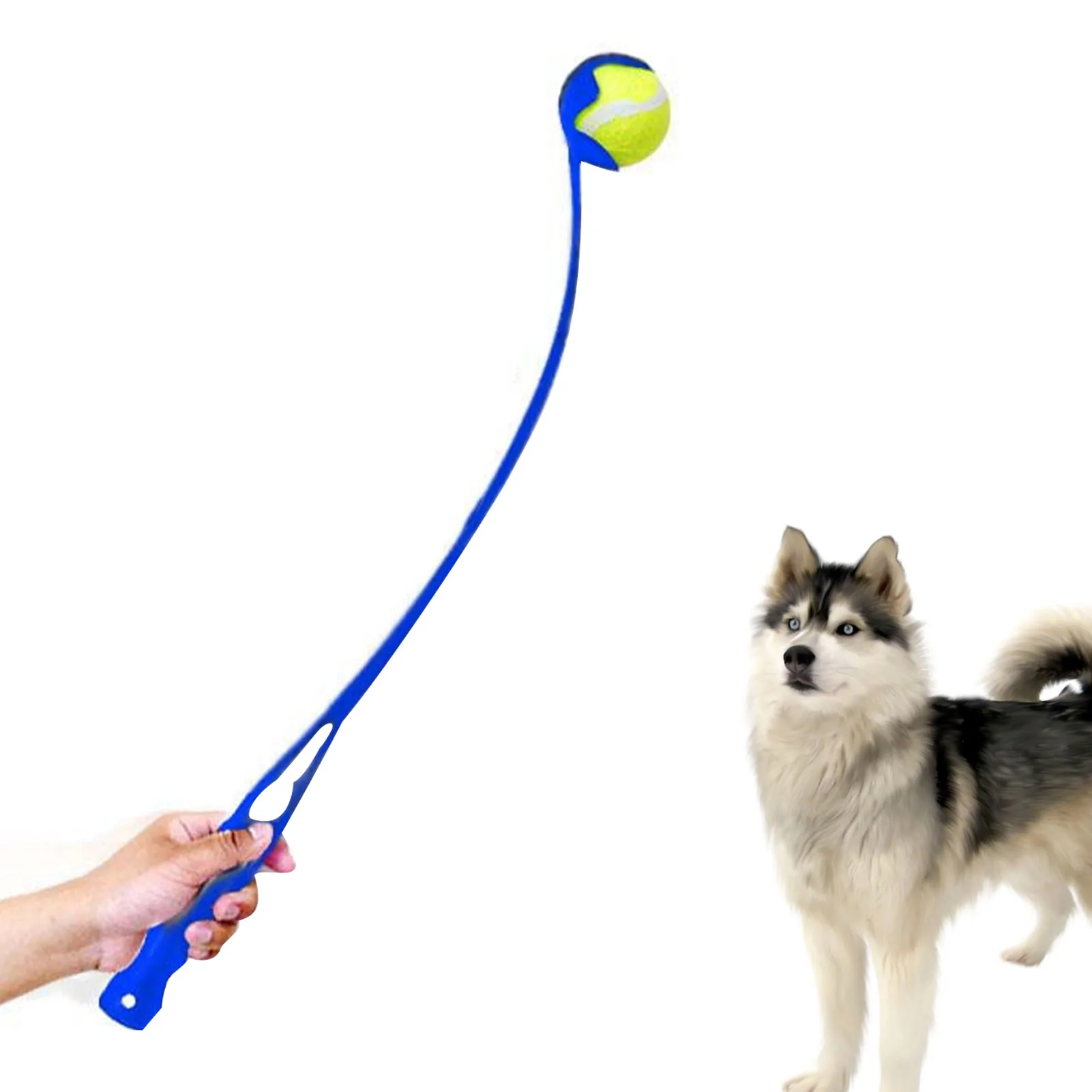Dog Ball Launcher Durable Dog Fetch Toy Pet Ball Thrower Strong Grip