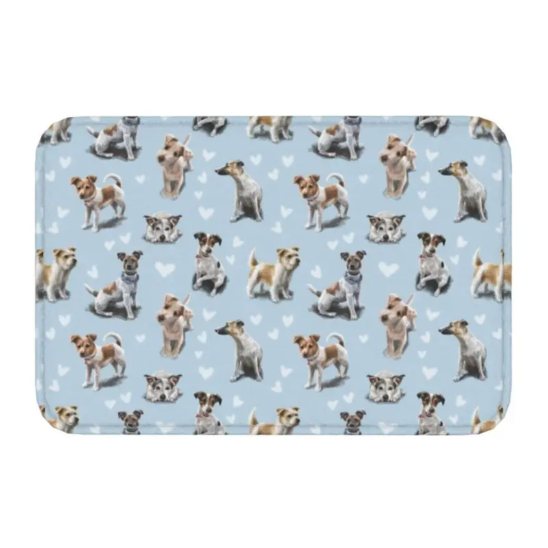 Jack Russell Terrier Puppy Love Door Floor Welcome Mats Outdoor Pet Dog Kitchen Bath Zerbino Soggiorno Tappeto Tappeto Footpad