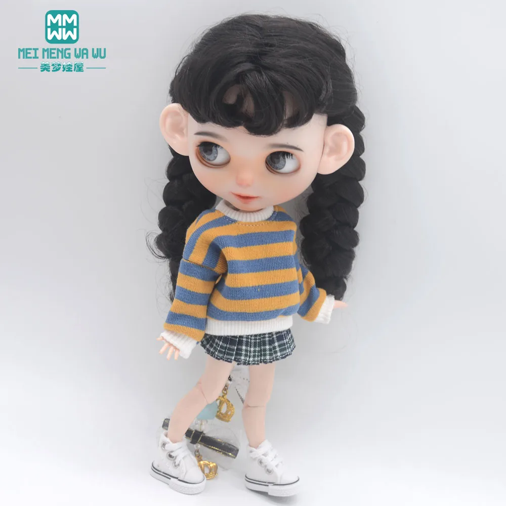 Blyth Puppenzubehör Kleidung Mode Sweatshirt, Schuhüberzüge, Sneakers für Blyth Azone Puppe Weihnachtsgeschenk – Detail 1