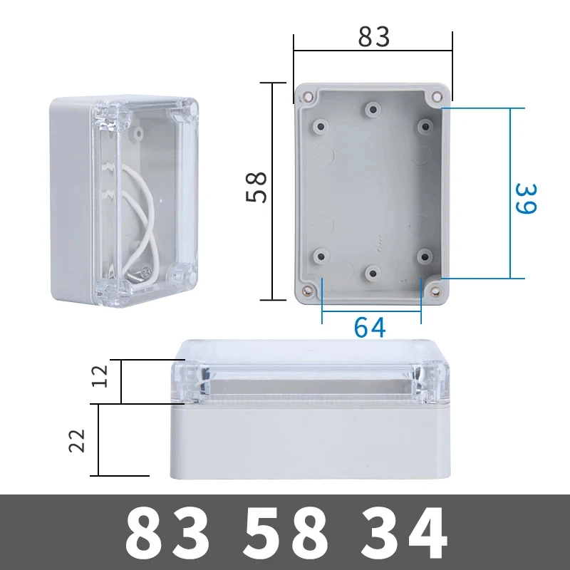 Waterproof Transparent Electronic Project Enclosure Box