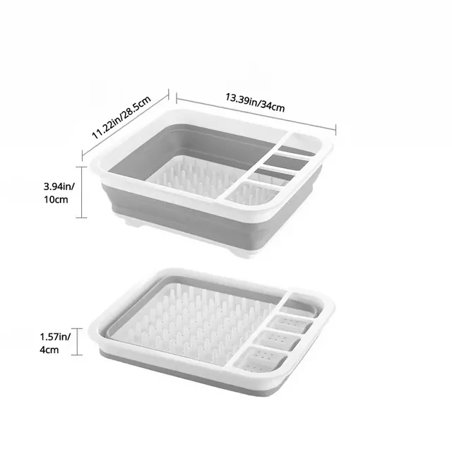 1Pcs Dry Storage Basket, Foldable Utensil Drainer, Portable Kitchen