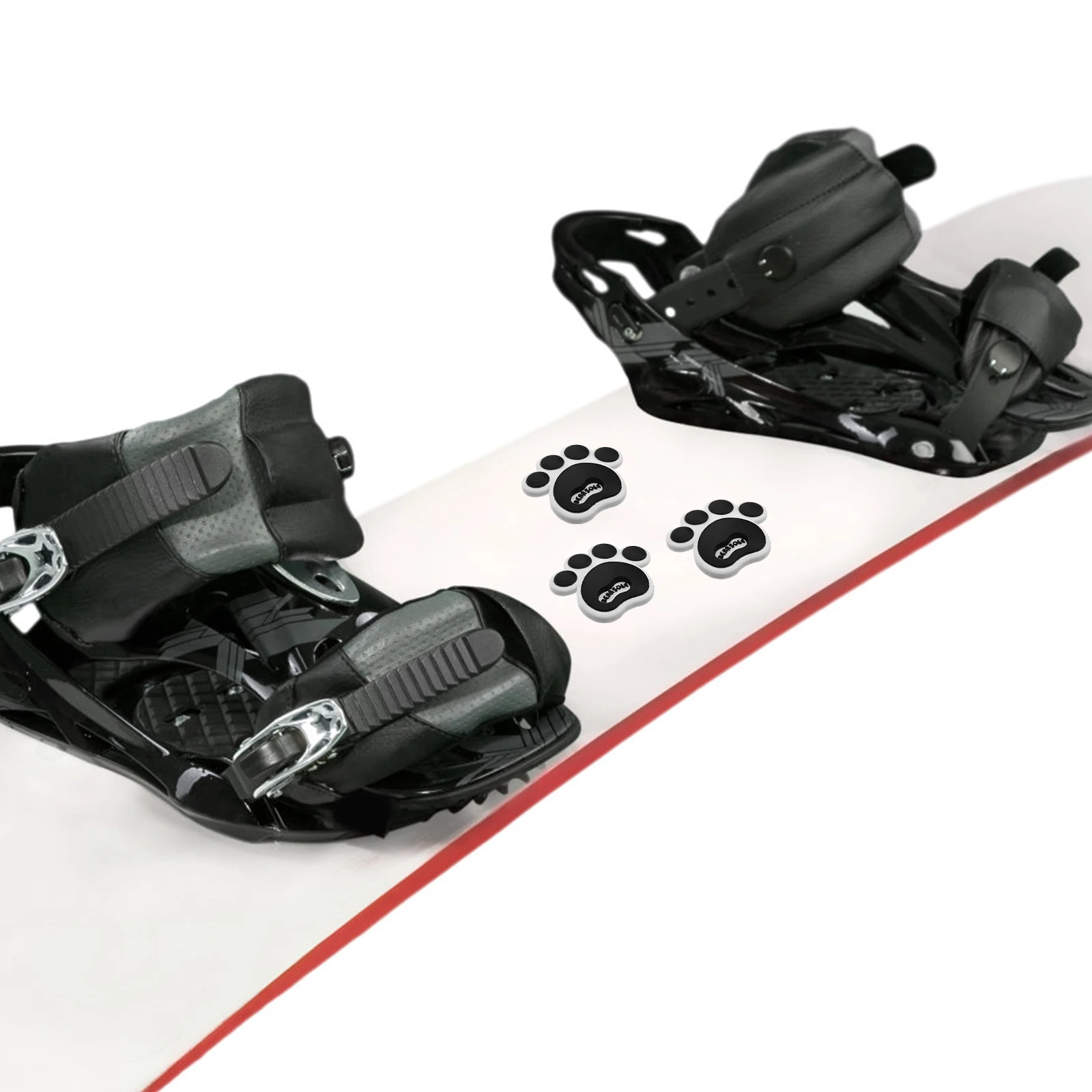4Pcs Snowboard Deck Pads Snowboard Anti-Slip Cushions Snowboard Anti-Slip Stomp Pads Outdoor Sports Anti-Slip Pads 6