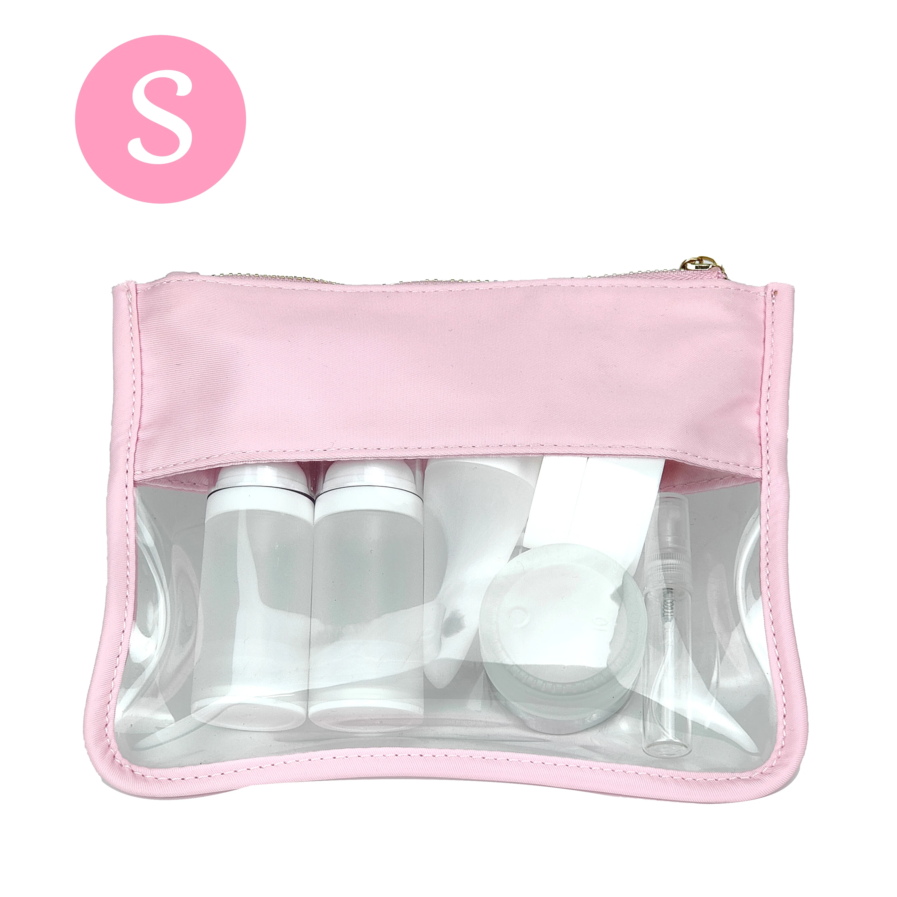Toiletry Organizer Waterproof PVC Travel Cosmetic Portable Bag Transparent Zipper Storage bag  Female Wash Makeup Snacks Bag 4