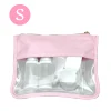 Toiletry Organizer Waterproof PVC Travel Cosmetic Portable Bag Transparent Zipper Storage bag  Female Wash Makeup Snacks Bag 4