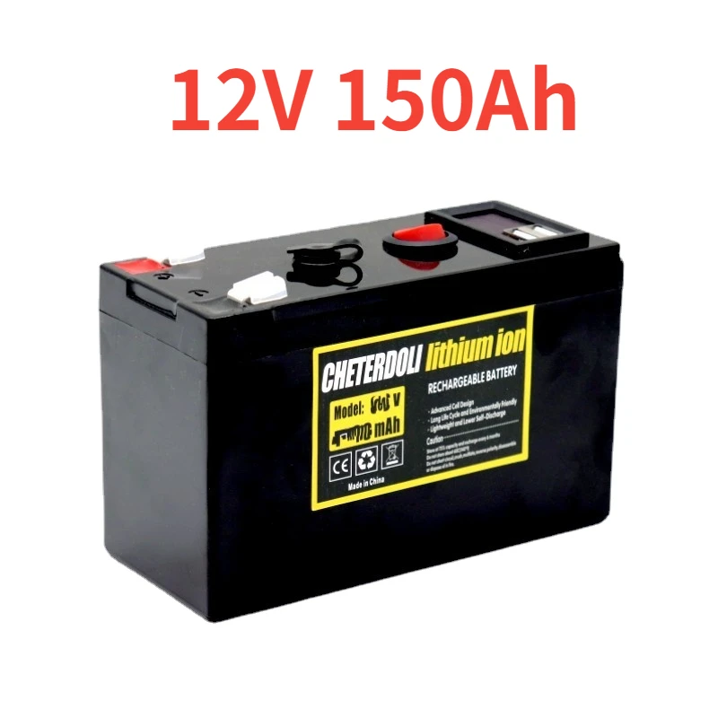 

12V Battery 120Ah 18650 Lithium Battery Pack Rechargeable Battery for Solar Energy Electric Vehicle Battery+12.6v 3A Charger