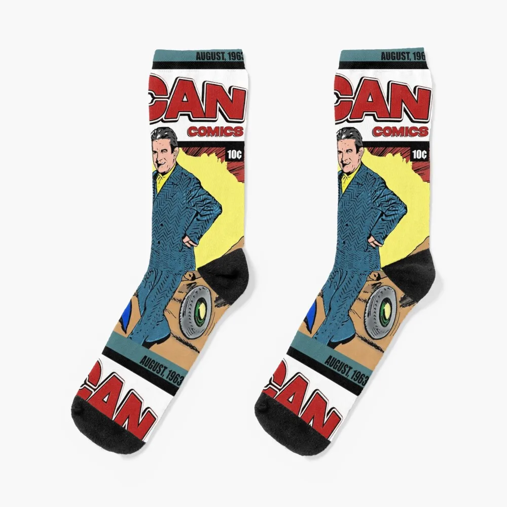 Jacques Lacan Funny Comic Book Cover Socks men socks cotton funny man socks socks man cressida brochure cover socks socks for man socks set