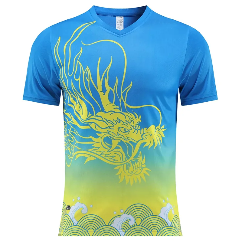 Sports Clothes Team Table Tennis Shirt Men Women Unisex Pingpong Shirt Quick Dry Table Tennis Training Soccer Shirts