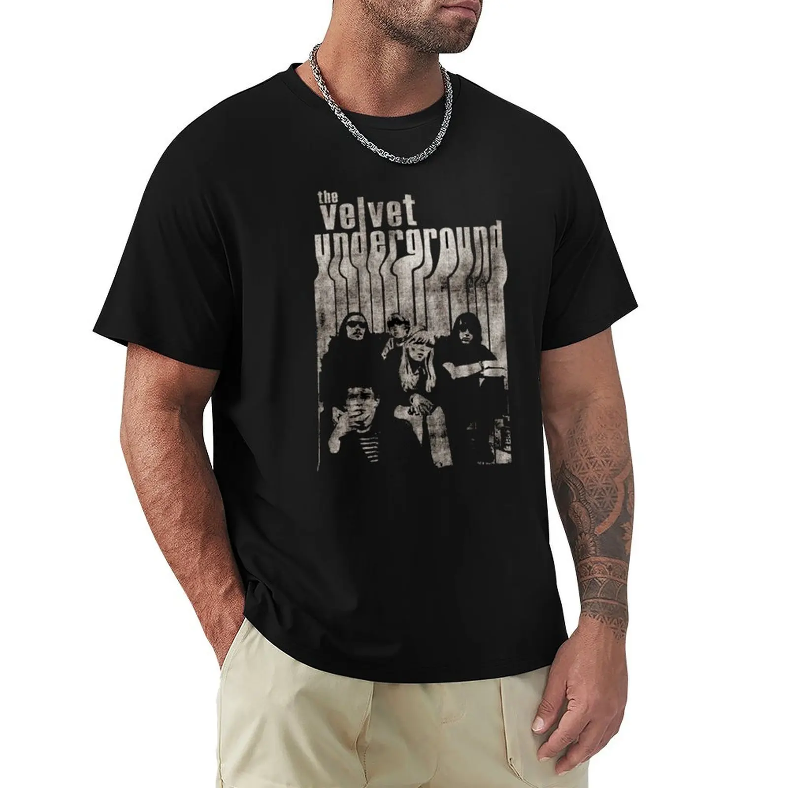 

Vintage Velvet Band With Nico T-Shirt new edition tops t shirts for men pack