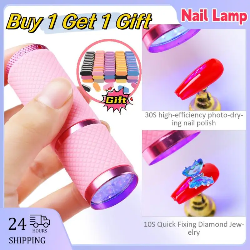 

Nail Art Compact Portable Design Salon-quality Manicure Silicone Head Efficient Curing Travel-sized Salon-quality Manicure Tool