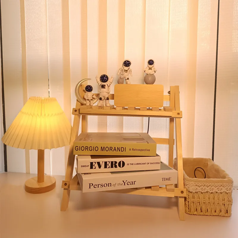 Double Layer Wooden Organizer