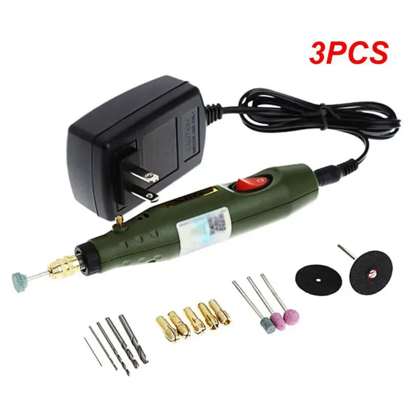 

3PCS Electric Drill Dremel Grinder Engraving Pen Electric Grinder Polisher Rotary Power Tools Mini Drill Kit For Dremel