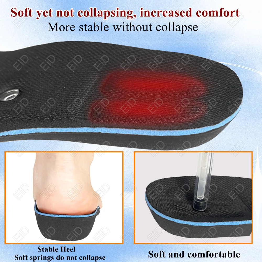 EiD Magnet Massage Höhe Erhöhen Einlegesohlen Für Frauen Männer 2/3/4/5 cm Up Unsichtbare Arch Support orthopädische Einlegesohlen Heighten Lift – Detail 12