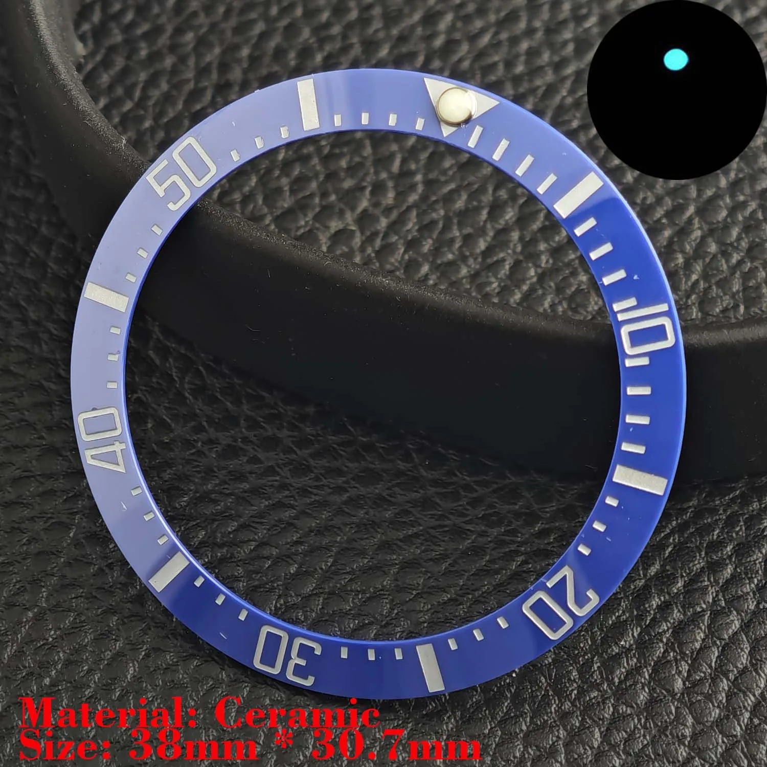 Ceramic Luminous Bezel Insert for Men's Watch - Premium Replacement Accessory