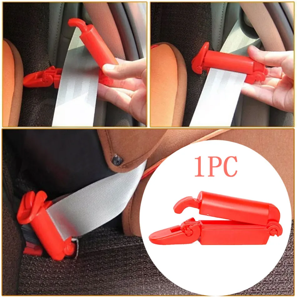 1pc Car Baby Safety Belt Seat Clip Slip-Resistant Children Safe Fitted Seat Belt Buckle Lock Fixed Non-Slip Strap Clamp Clip seat belt clip