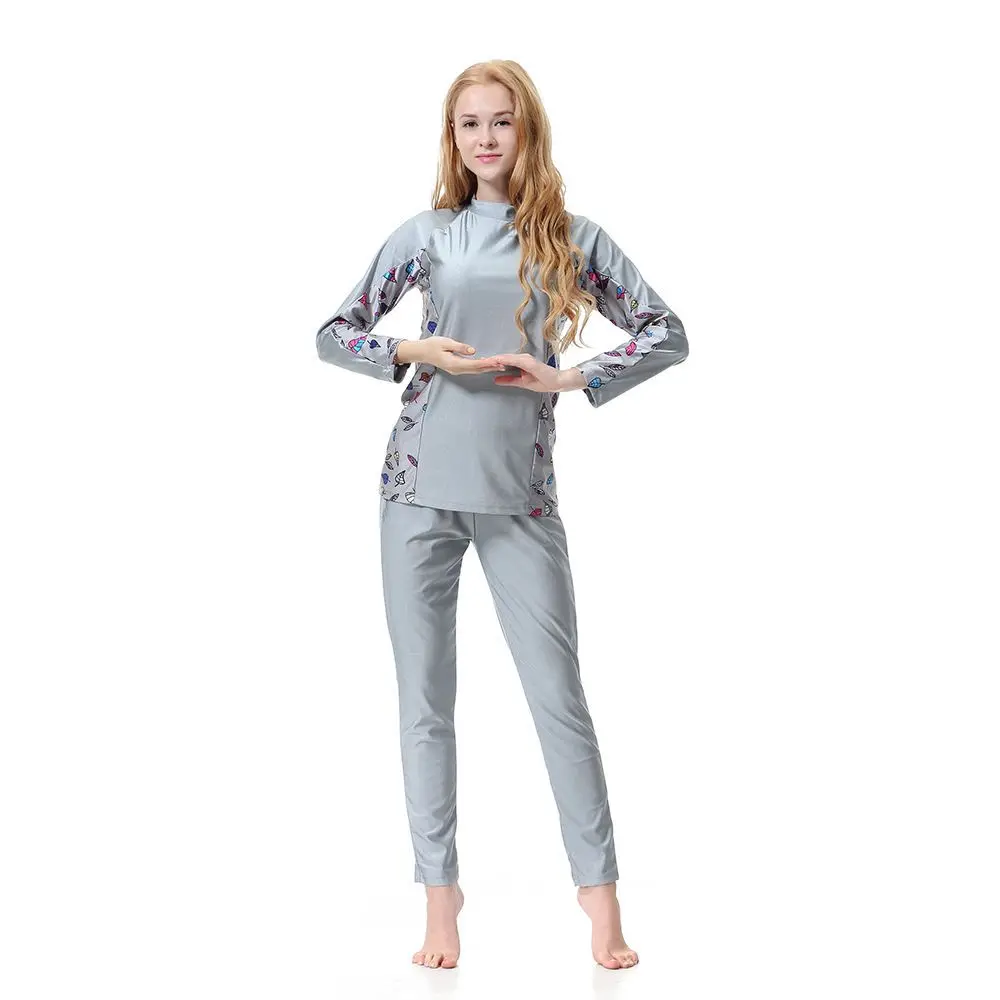 Women Muslim Swimwear Elegant Islamic Conservative Swimsuit Girl Arab Swimming Beach Wear Hijab Tankini Burquini Mujer Musulmana