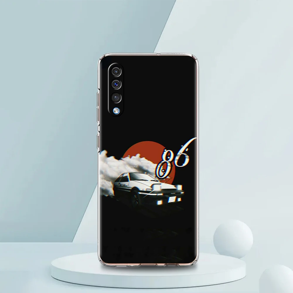 Luxurious Transparent Anime Initial D AE86 Phone Case – Premium Silicone Shell