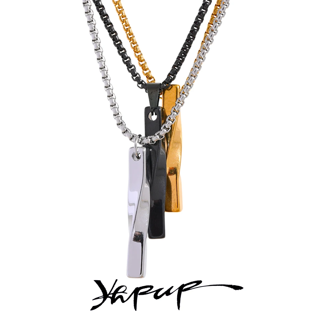 Yhpup men's basic necklace simple for unisex to attract understanding