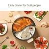 220V Multi Cooker 6L Non-stick Hotpot 2 Independent Flavor Pots  Electric Food Cooking Machine DoubleTwist Independent Control 4