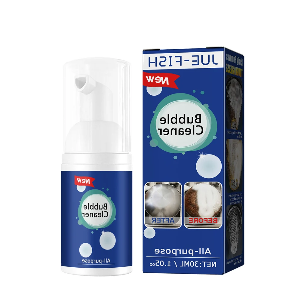 30ml/100ml Oil Stain Bubble Cleaner Multi-Purpose Foam Cleaner Oil Stain Remover for Kitchen Hood and Ware for House Cleaning