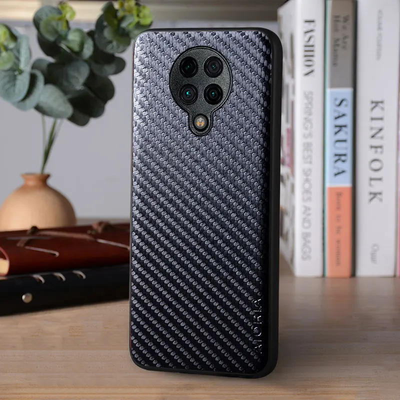 Carbon Fiber Pattern Back Cover - Sleek Protective Case