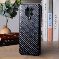 Carbon Fiber Pattern Back Cover - Sleek Protective Case for Redmi K30 Ultra (Black)