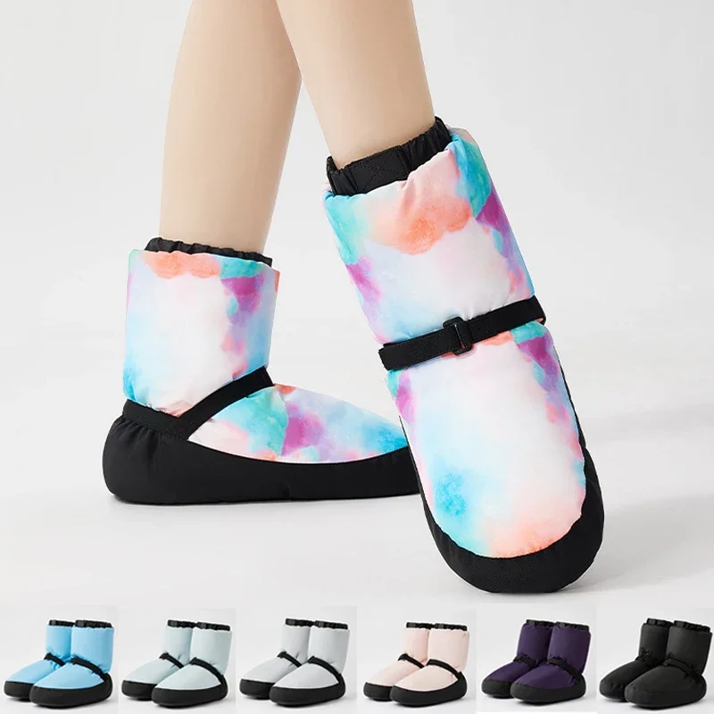 Dance Shoes Ballet Shoes Warm Ballet Boots Winter Warm Up Training Shoes