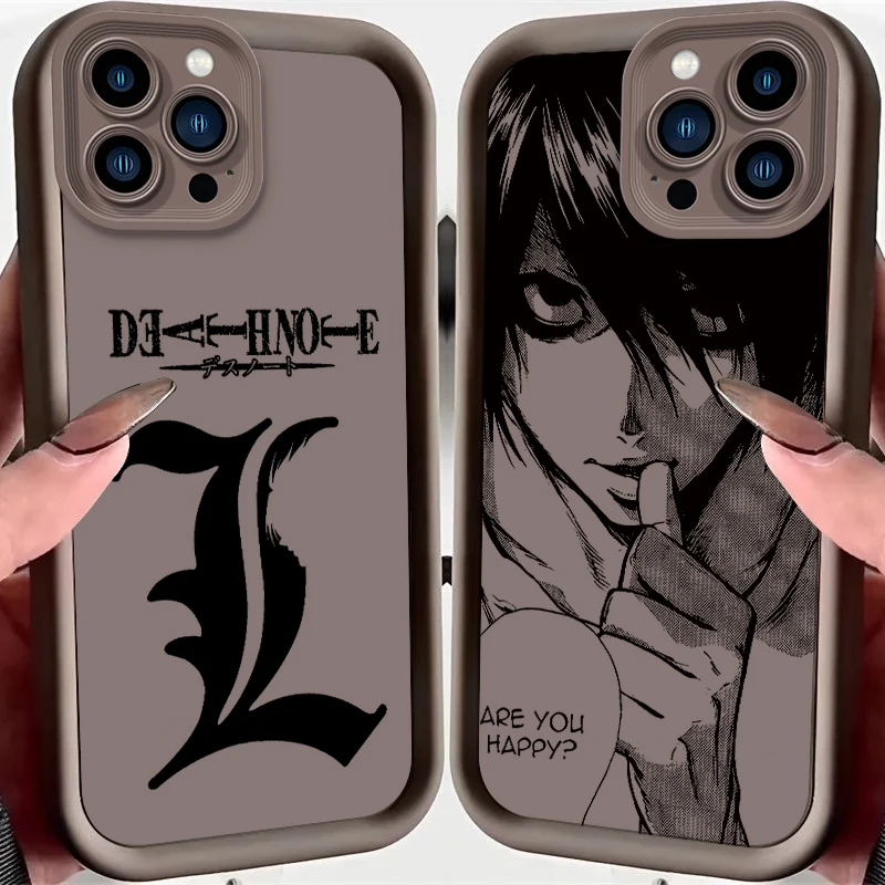 Anime Death Note Comics Eye Ladder For Apple iPhone 15 14 13 12 11 XS XR X Pro Max Plus Funda Phone Case