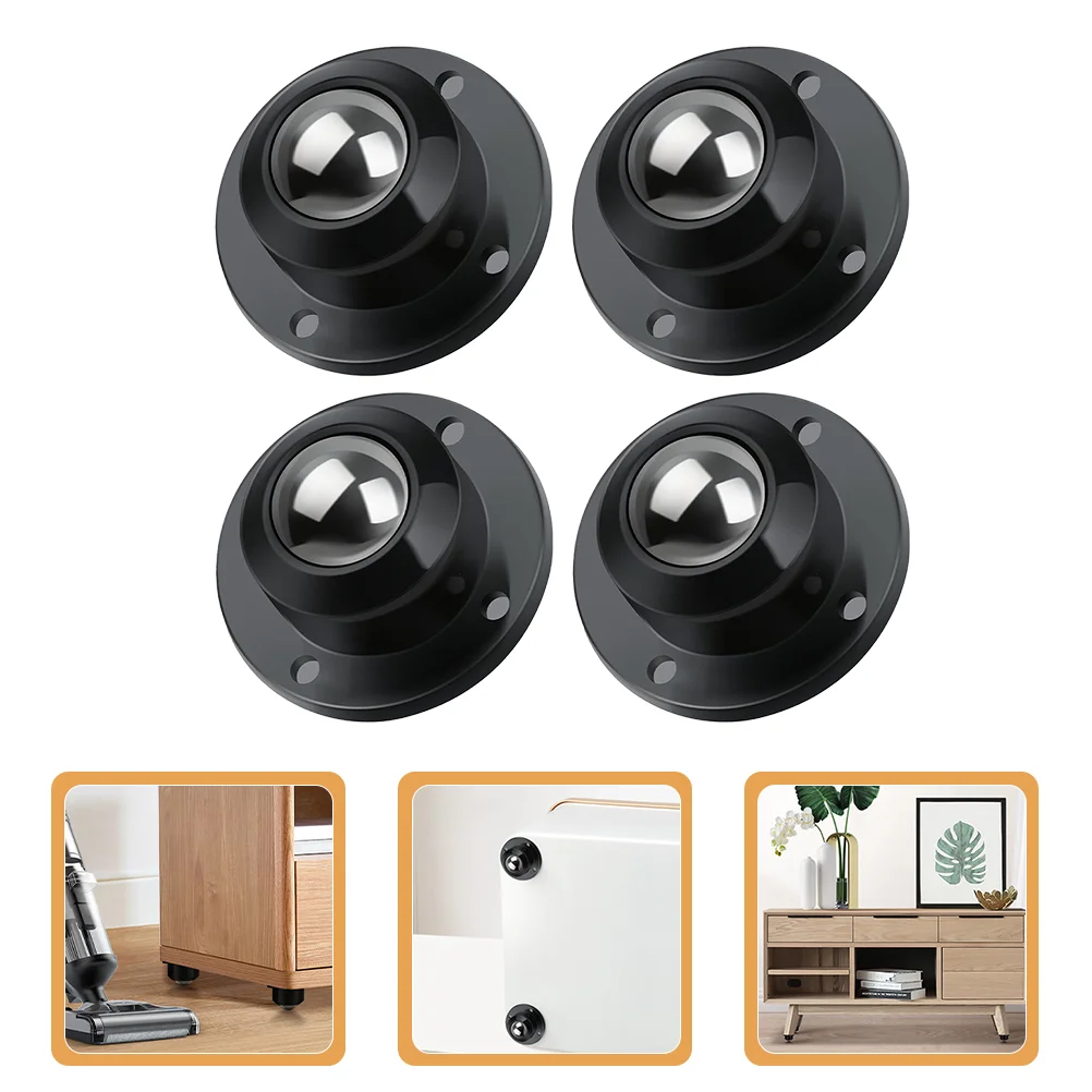

Adhesive Roller Mini Casters Swivel Storage Case Small Wheels for Appliances Sticky on Bins